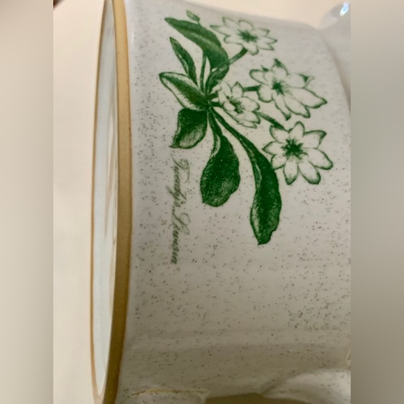 Vintage Discontinued NORITAKE Japan Stoneware Mountain Flowers Green Gravy Boat - Picture 5 of 16